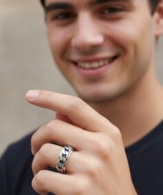 anillo plata chico